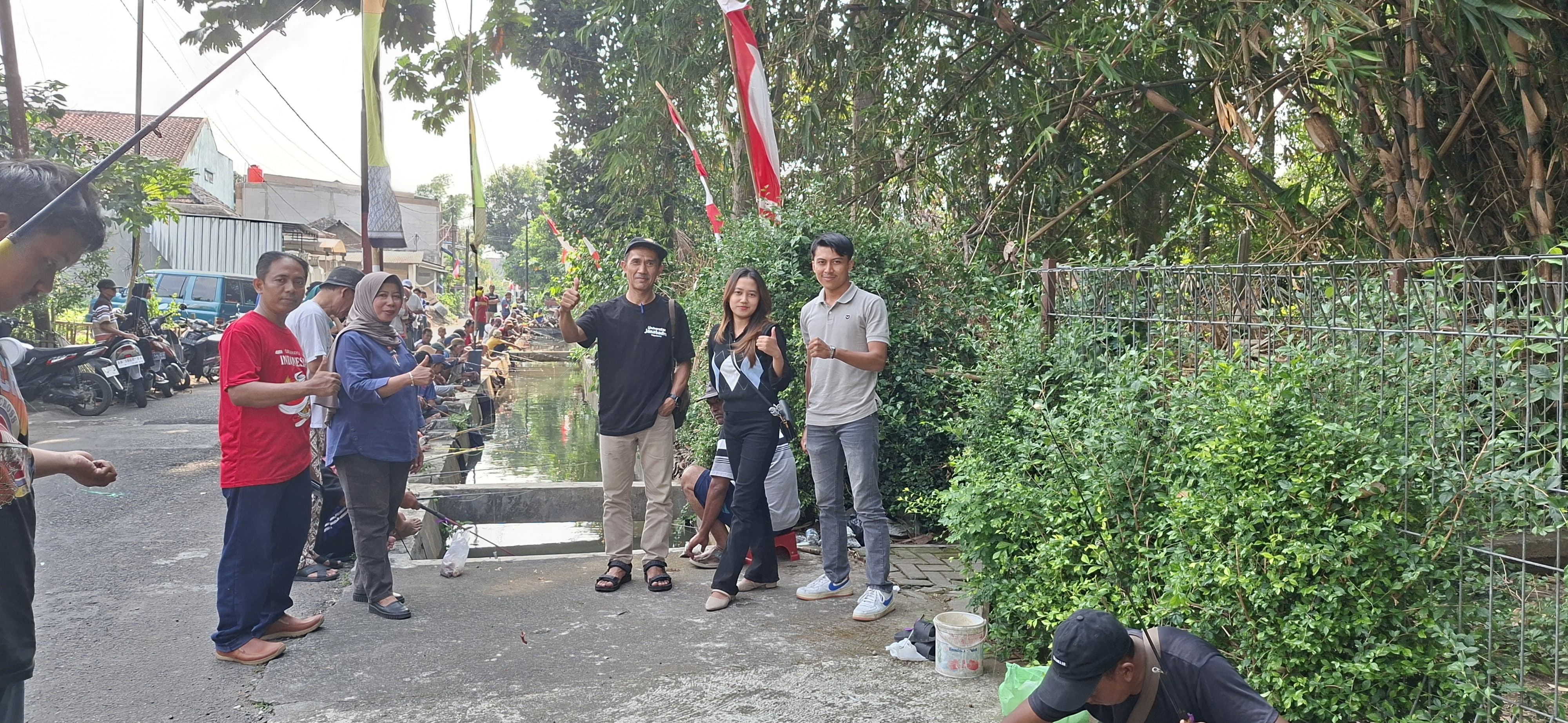 semarak hut ri ke-80, lomba mancing digelar di karangmiri giwangan, wisata giwangan, berita giwangan